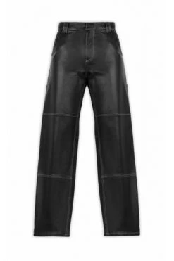 Axel Arigato Leren Broeken Imprint Trousers Black