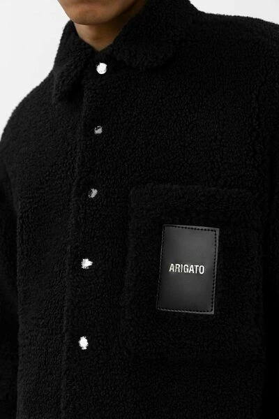 Axel Arigato Zomerjassen Aspen Teddy Overshirt Black - Afbeelding 4