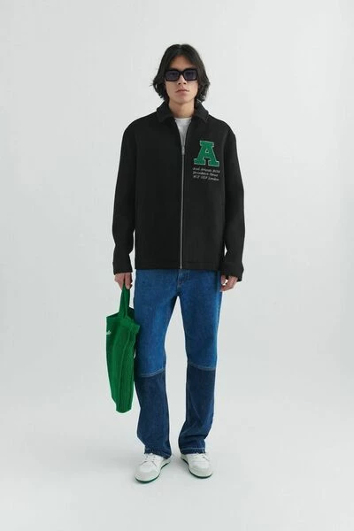 Axel Arigato Hoodies & Sweatvesten Campus Wool Shirt Black - Afbeelding 4
