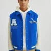 Axel Arigato Bomber Jackets Logo-Patch Bomber Jacket Blue