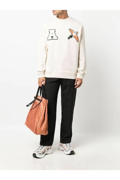 Axel Arigato Hoodies & Sweatvesten Varsity Bee Bird Sweatshirt Beige - Afbeelding 3
