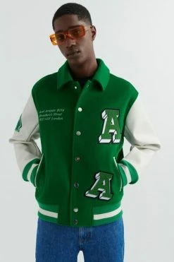 Axel Arigato Zomerjassen Illusion Varsity Jacket Green
