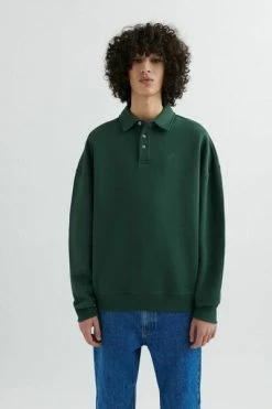 Axel Arigato Hoodies & Sweatvesten Signature Polo Sweatshirt Green