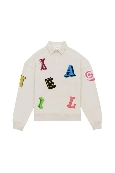 Axel Arigato Hoodies & Sweatvesten Inferno Polo Sweatshirt Beige - Afbeelding 4