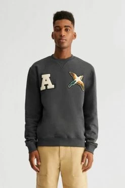 Axel Arigato Hoodies & Sweatvesten Varsity Bee Bird Sweatshirt Black