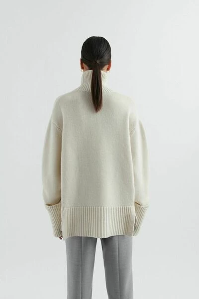 Axel Arigato Coltruien Remain Turtleneck Sweater White - Afbeelding 2