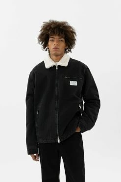 Axel Arigato Zomerjassen Crew Padded Denim Jacket Black
