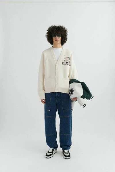 Axel Arigato Vesten Singular Knitted Cardigan Beige - Afbeelding 2