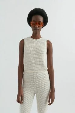 Axel Arigato Tops Sense Tank Top Beige