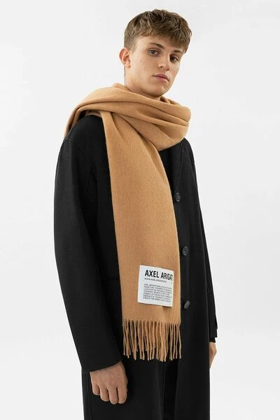 Axel Arigato Sjaals Logo B Bel Scarf Beige - Afbeelding 4