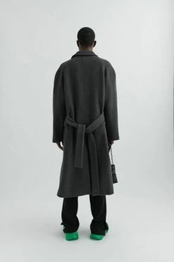 Axel Arigato Jassen Robe Wrap Coat Gray