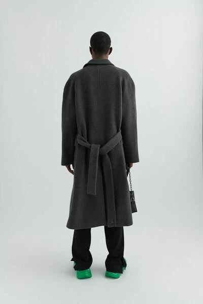 Axel Arigato Jassen Robe Wrap Coat Gray