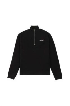 Axel Arigato Hoodies & Sweatvesten Focus Half-Zip Sweatshirt Black