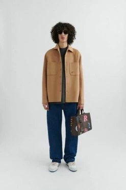 Axel Arigato Zomerjassen Release Wool Shirt Brown