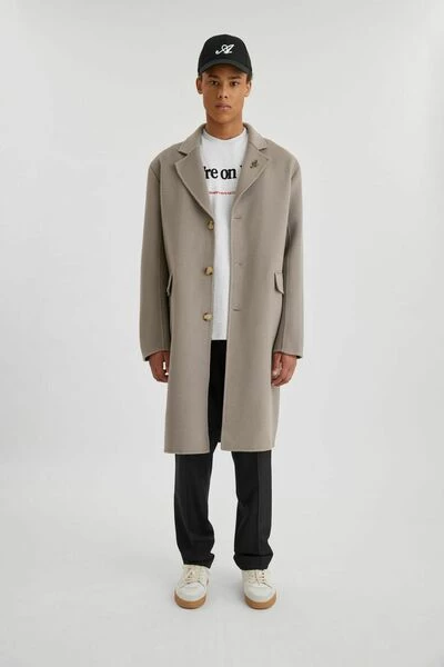 Axel Arigato Jassen Fiction Wool Coat Gray - Afbeelding 3